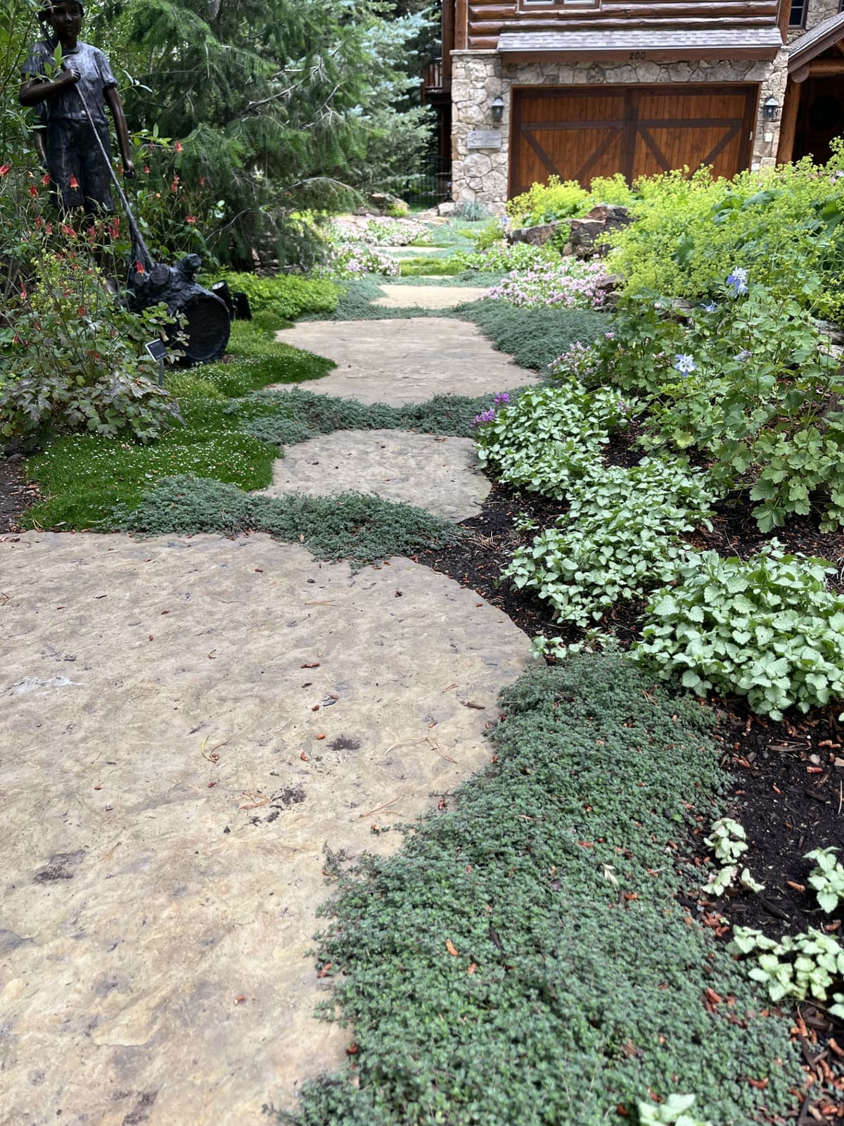 Stone pathways and steps